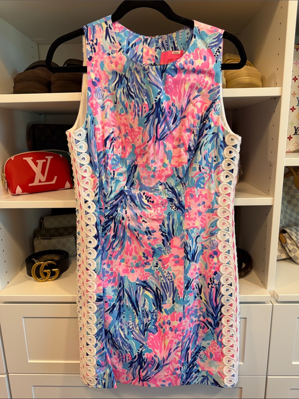 Lilly Pulitzer Peri Fan Sea Pants Mila Shift Dress